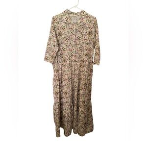 Elegant Floral Long Sleeve Dress